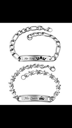 His and hers stainless still bracelets! Brand new!