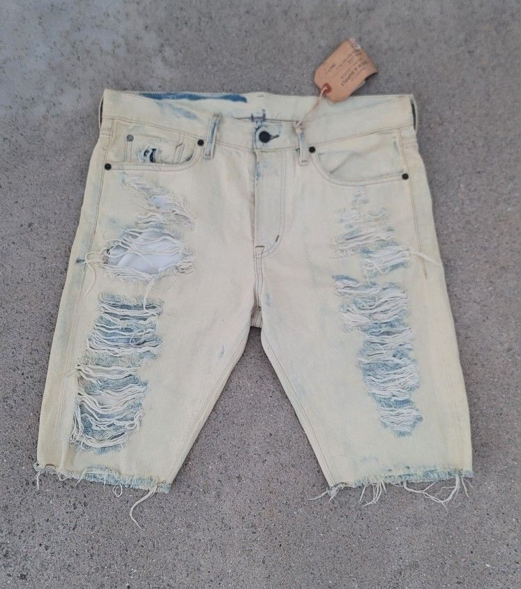 Vtg Denim & Supply Ralph Lauren Distressed Denim Shorts 