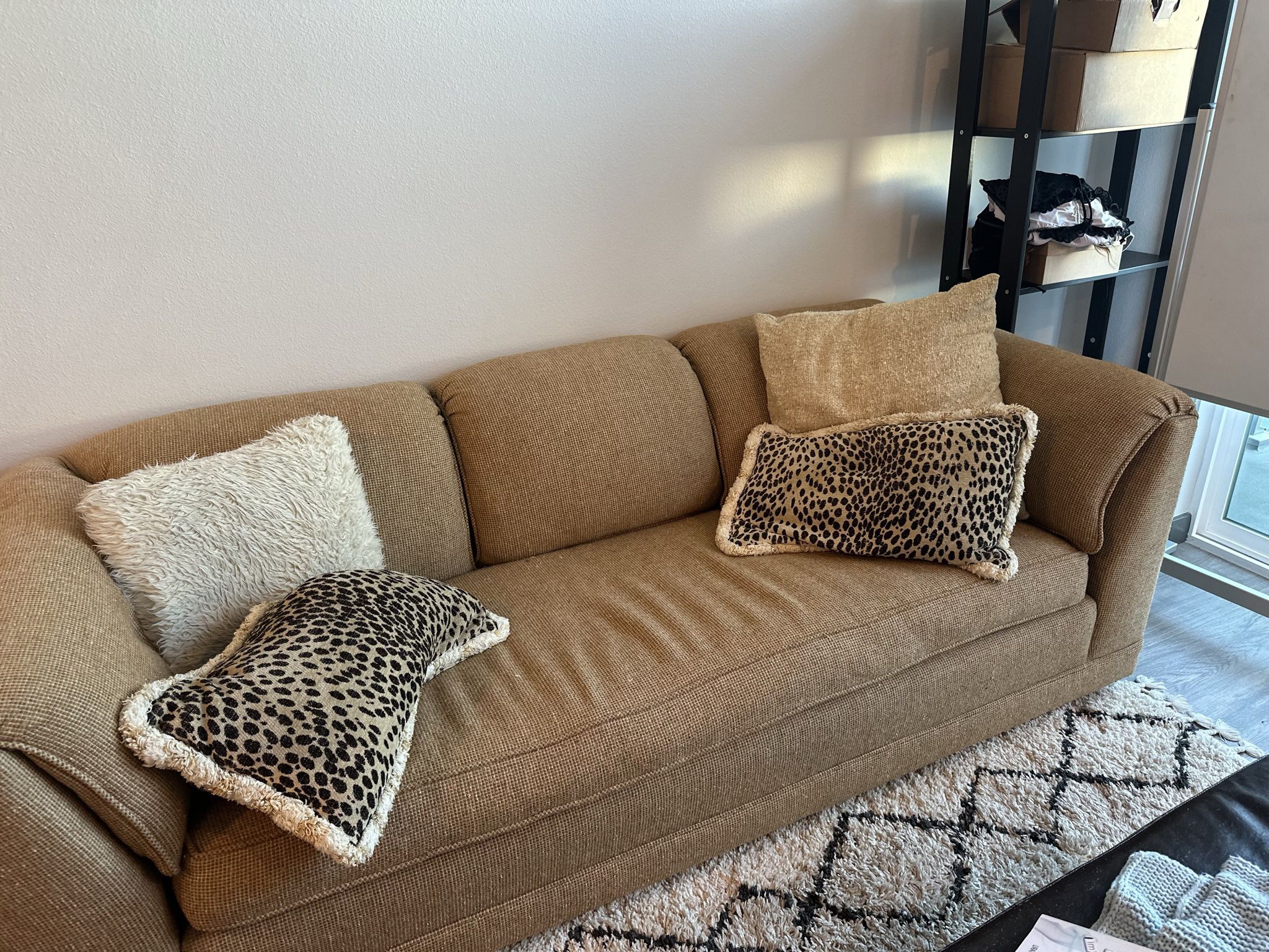 Tan Coral couch