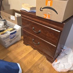 Nightstand Side Table 2 Drawers