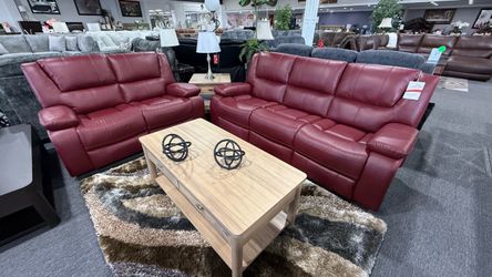 2 PC RECLINER SOFA AND LOVESEAT