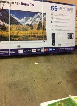 Big size 65 inch smart hdtv !! Roku tv 4K