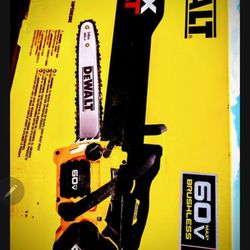 DEWALT [FLEXVOLT] 60V MAX CHAINSAW KIT [ 35CC ]  [ FLEXVOLT ] [ 60v ]  [ *2* - 9 Ah Batteries ]  [ 6 AMP FAST CHARGER ]  NEW!!