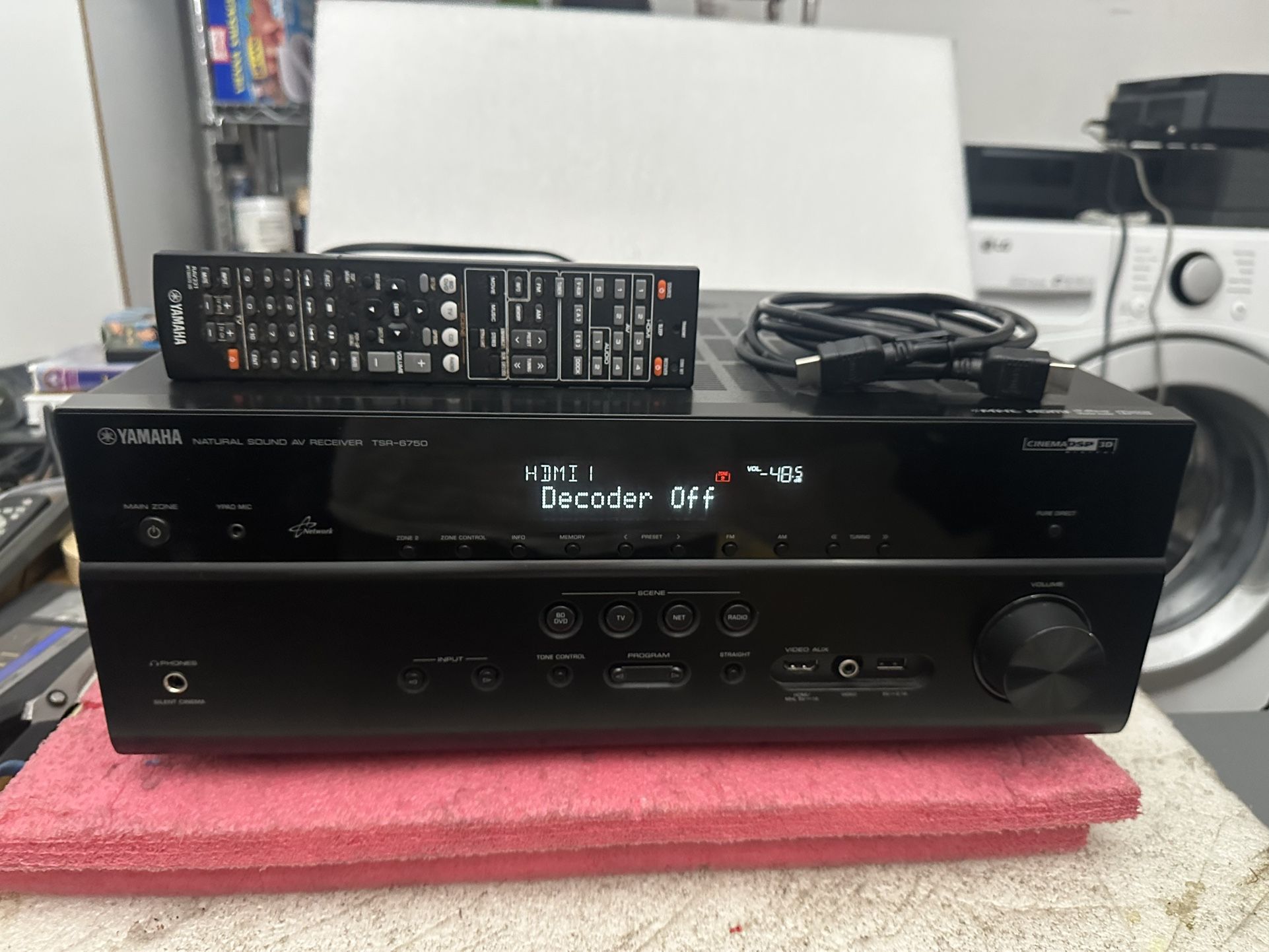 YAMAHA TSR-6750 7.1 CH AV RECEIVER HDMI 7 CH AMPLIFIER W REMOTE