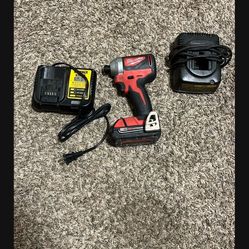 Drill And Two Different Chargers 