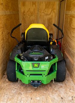COMPLETE MOWING SETUP: 2023 Trailer + John Deere Z320R Mower