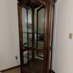 Ethan Allen Oak China Cabinet Will Deliver $75