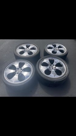 4 — 275/40r20 255/35r20 5x4.5 5x114.3 Chrome Milano Honda Crv Pilot Mustang Altima Accord RAV4 Tacoma Wheels Rims Tires!!