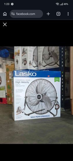 Lasko Max Performance 20" High Velocity Floor or Wallmount Fan