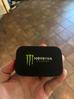 Monster Energy Guitar Picks Set Of 12 Picks In Metal Storage Container