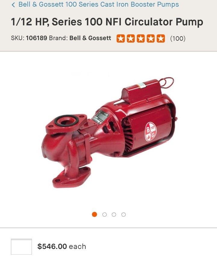 B&G Circulator Pumps