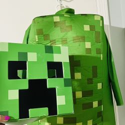 Kids Sz Med 8-10 Minecraft Halloween Costume With Pants