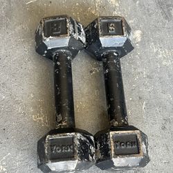 Set Of 8lbs Dumbbells