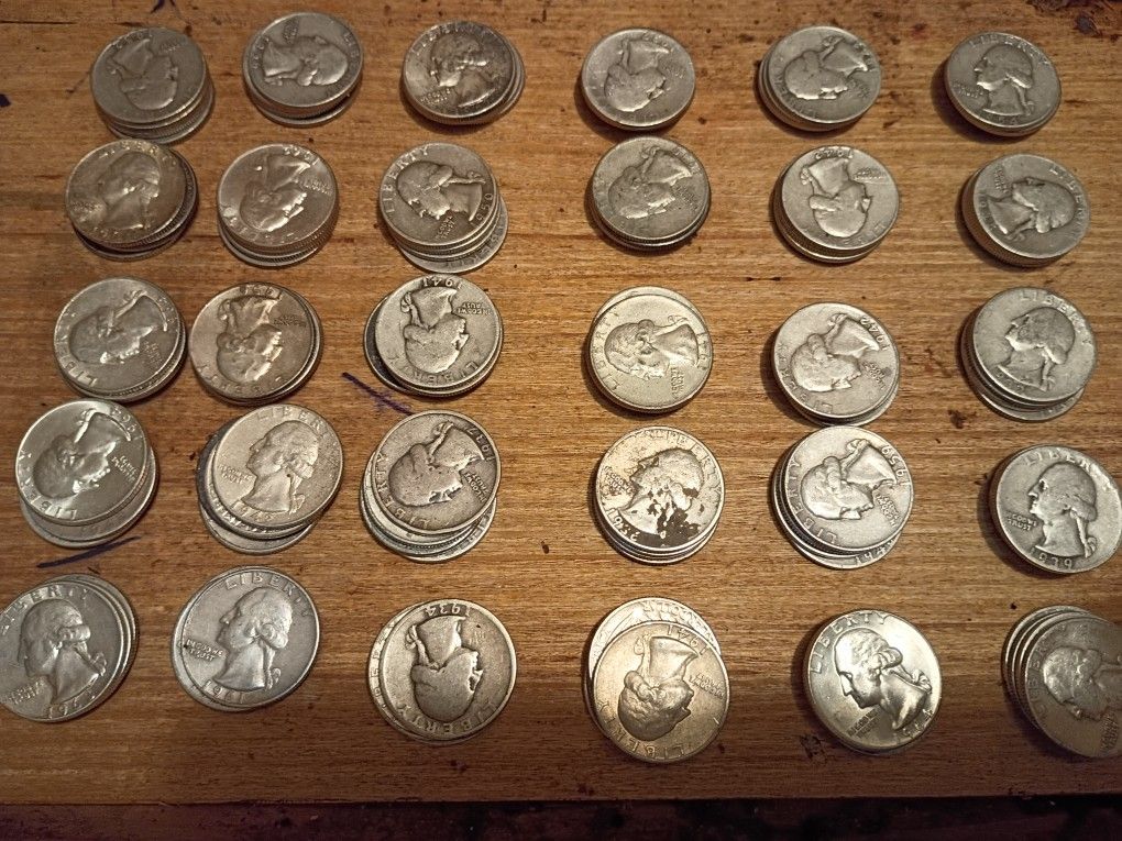 120 Silver Quarters 1964 Or Before $Much Better Than Spot Price Worth Well over $780