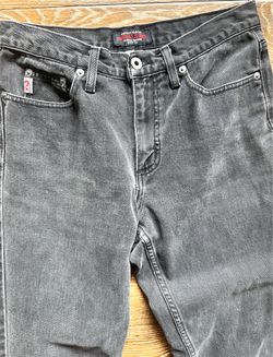 GUESS U.S.A. Women's Gray Dark Wash Straight Mid Rise Vintage Jeans Size 28w