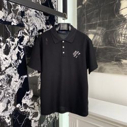 Fendi Black Polo Shirt New 