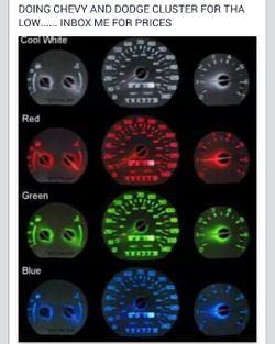 DOING LED CLUSTERS FOR THA LOW