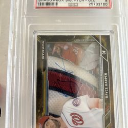 2015 Topps Strata Bryce Harper Shadowbox Signature Gold /5