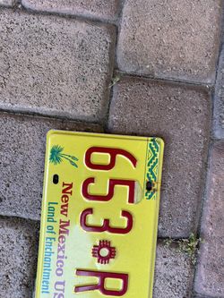 New Mexico plate