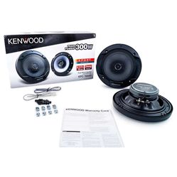 6 1/2” speakers Kenwood Flush Mount KFC-1666S 300 Watts 6.5" 2-Way Car Audio Speakers 6-1/2"