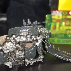 BB Simon Galaxy Silver Skull Pile -36 Size:36