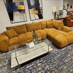 Amber Sectional Sofa Cozy Modern Couch 🛋 NEW 