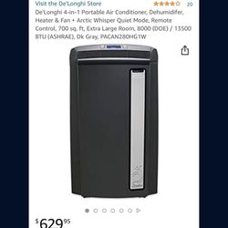 Delonghi 4 In 1 Air Conditioner 13K BTU