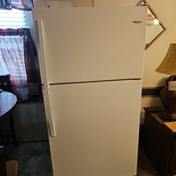 White Whirlpool refrigerator 