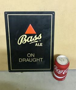 Bass Ale beer metal bar sign.
