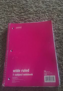 Pink notebook