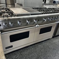 Custom Series Viking Professional Gas 60 Inch Range + 6 Burners