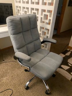 Grey office chair