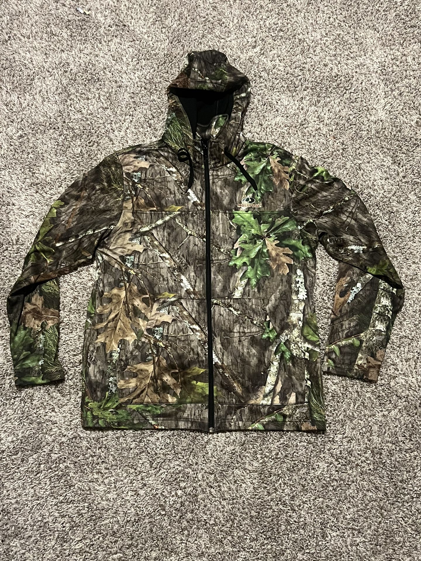 Mossy Oak Obsession Camo Full Zipper Hoodie Jacket NWTF - M Turkey Hunting