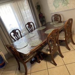 Dining Table Set With 6 Chairs 