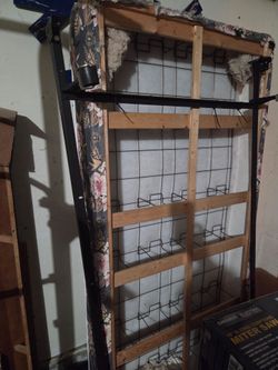 FREE twin box spring and adjustable steel rail