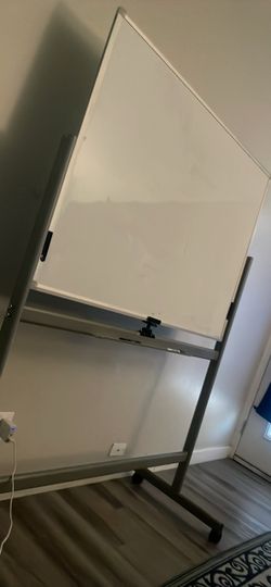 Mobile Whiteboard on Rolling Stand
