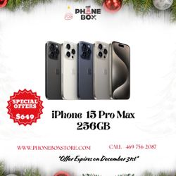 iPhone 15 Pro Max 256GB Desbloqueado, disponible en Amazon con una oferta de $649 hasta el 31 de diciembre..😱🥳