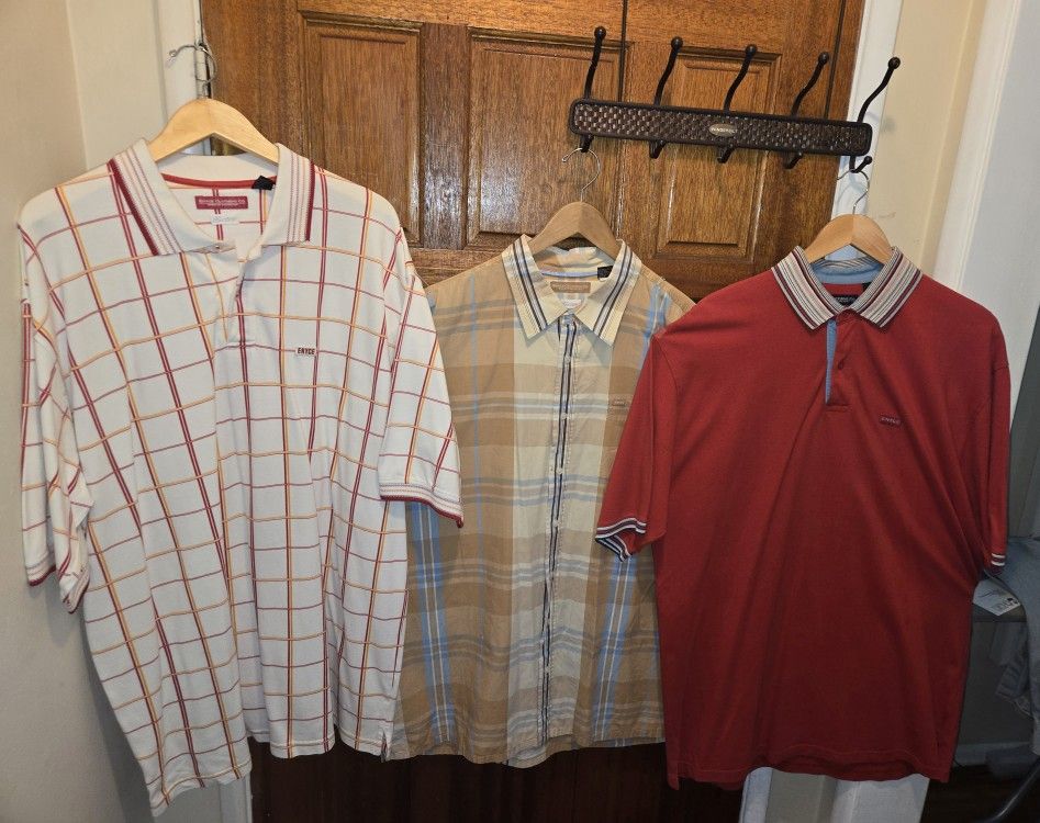 3 Vintage Enyce Men Shirts [2XL] $40 ea