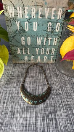 brass necklace