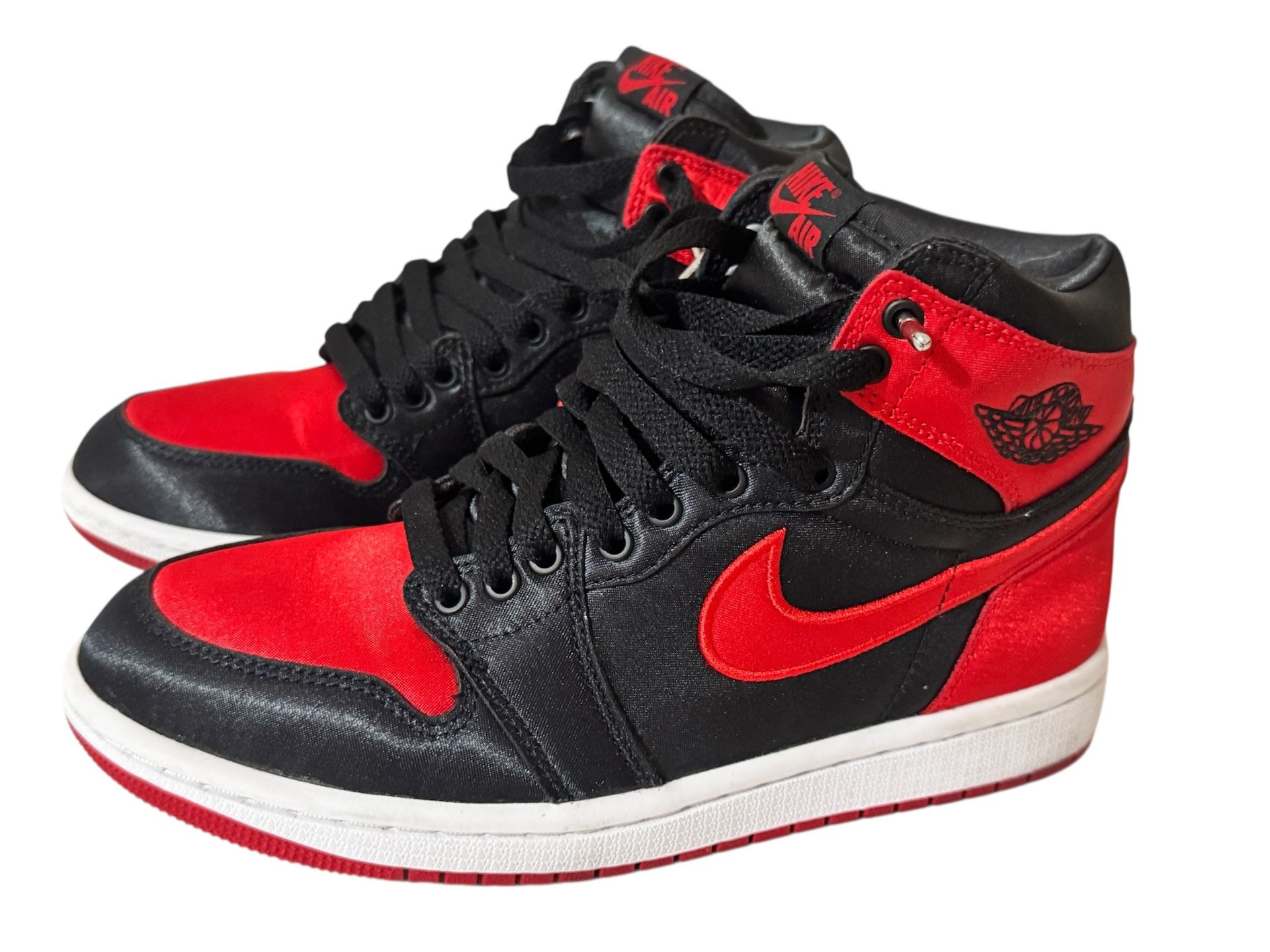 Jordan Women's 1 Retro Og Satin Bred Size 6.5 OG Box NOT Included