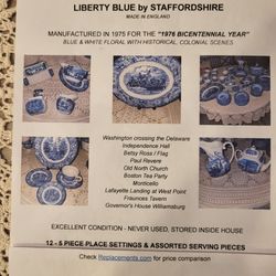 LIBERTY BLUE BY STAFFORDSHIRE