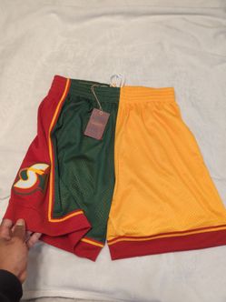 MITCHELL & NESS NBA split swingman SUPERSONIC shorts 1995