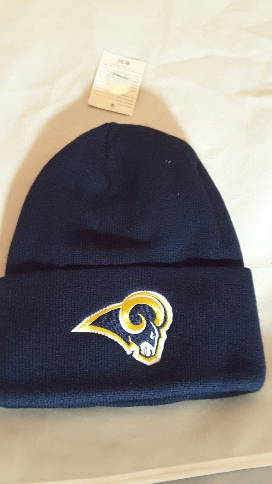 Rams blue beanie
