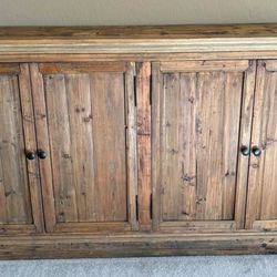 Southwest Style Solid Wood Large Cabinet, Dresser, Hutch 
