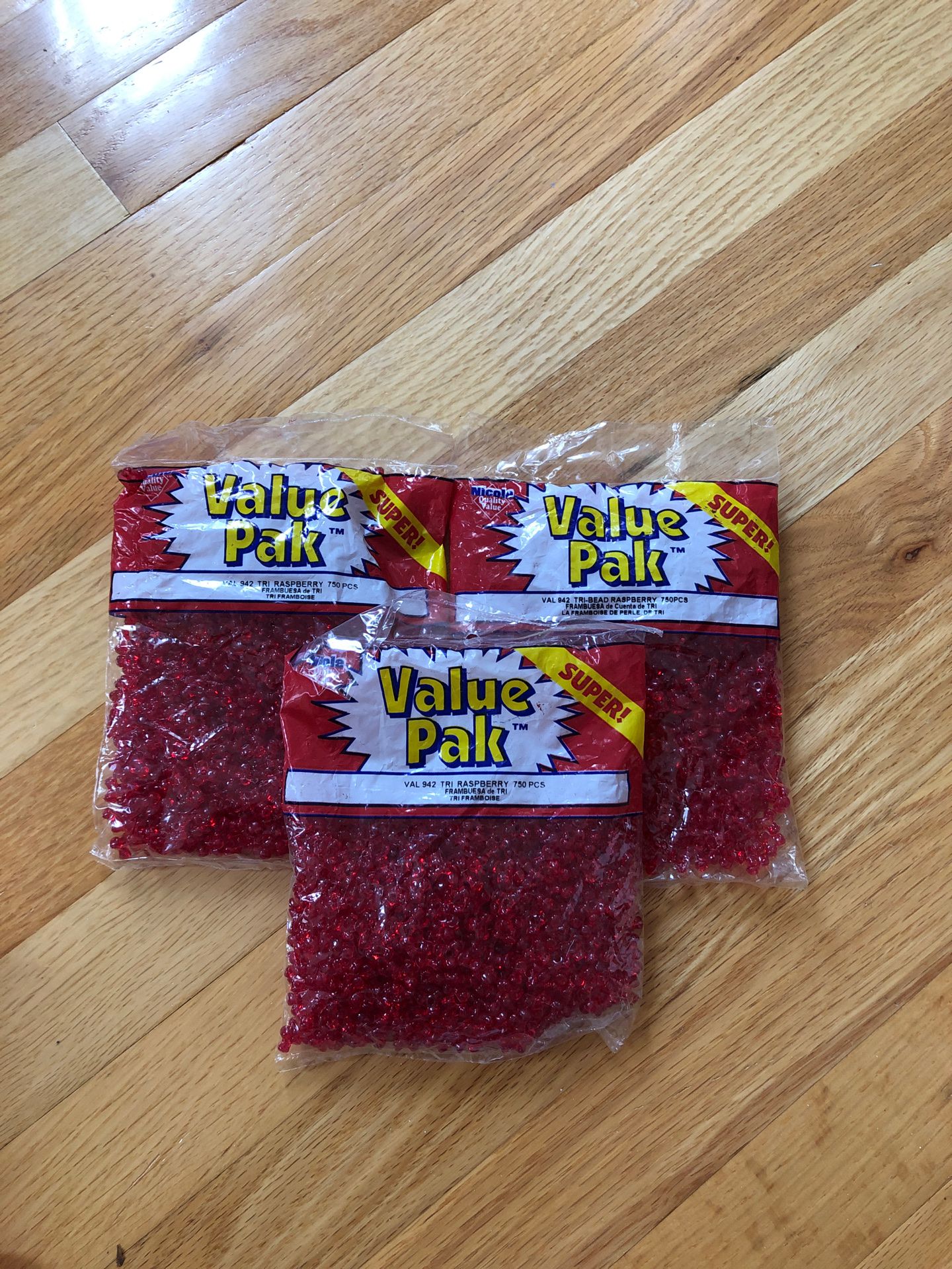 Red Tri-Beads, 3 new packs