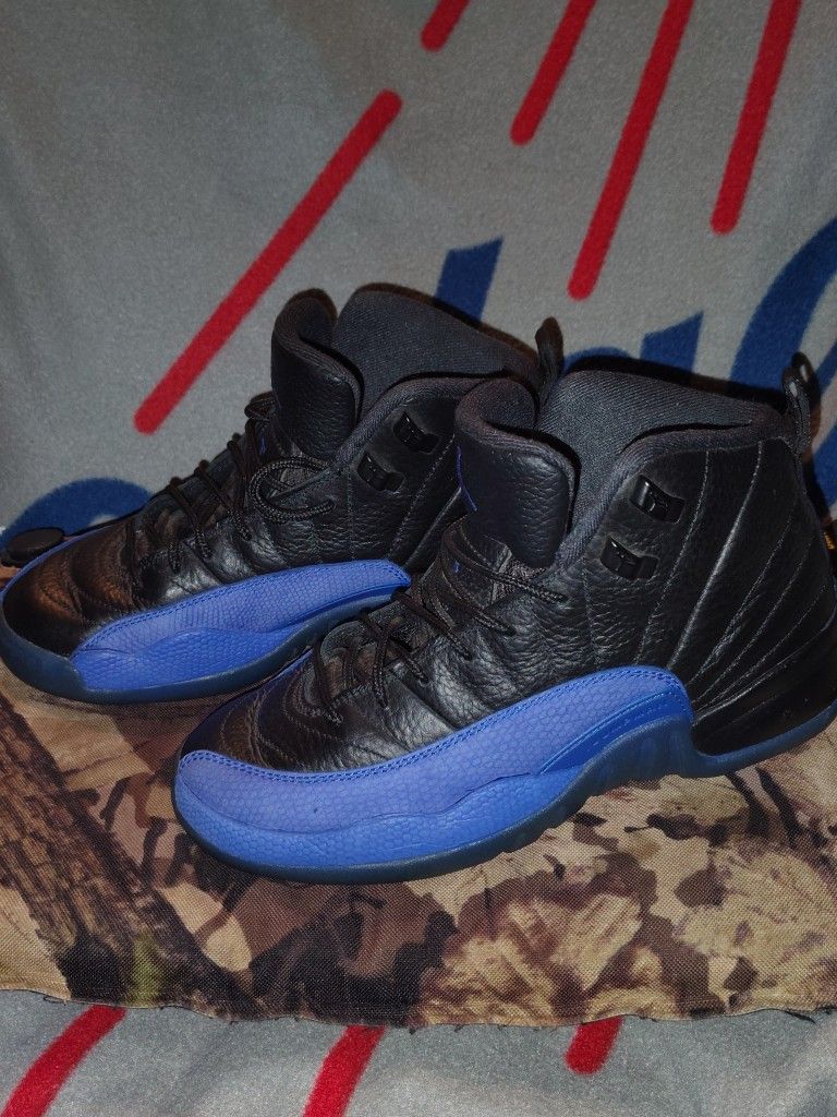 Jordan 12 Retro Black Game Royal (GS)