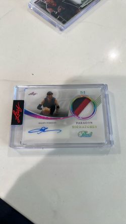 Allen Iverson Leaf Pearl Paragon Signature Patch Auto 2/2