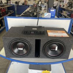 Massive 12’’ Subwoofer And Kicker Amp KXA800.5