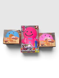 Squishy Toy  – Gingerbread Man & Donut Pinch Toys