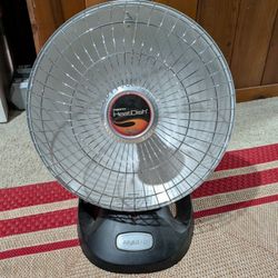 Presto Heat Dish Parabolic Electric Heater (Model 0792601) - Very Good Condition 